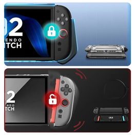Dėklas žaidimų konsolei juodas apsauginis Nintendo Switch 2 Supcase