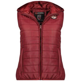 Liemenė burgundo spalvos su gobtuvu laisvalaikiui Geographical Norway