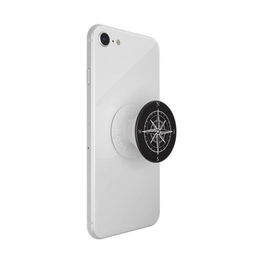 Telefono laikiklis su kompaso dizainu ir stovu Popsockets
