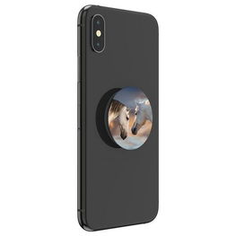 Telefono laikiklis su arklių piešiniu saulėlydyje Popsockets