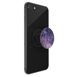 Laikiklis telefonui su blizgia kosmoso dizaino galvute Popsockets