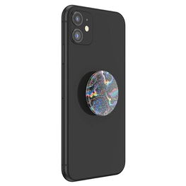 Telefono laikiklis su blizgia vaivorykštės spalvų apdaila Popsockets