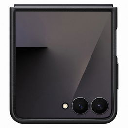 Dėklas juodas odinis sulenkiamam telefonui Galaxy Z Flip7 Kindsuit