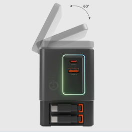 Įkrovimo stotelė su MagSafe, USB-C laidais ir stovu 65W – SBS