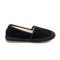 Espadrilės juodos drobinės su pintu padu moterims (POL87080)
