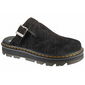 Muleriai juodi zomšiniai su storu padu Dr. Martens