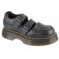 Odiniai juodi moteriški platforminiai bateliai su sagtimis Dr. Martens