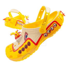Klumpės geltonos su The Beatles dizainu laisvalaikiui Crocs