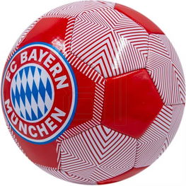 Futbolo kamuolys raudonas su FC Bayern logotipu treniruotėms licencijuotas