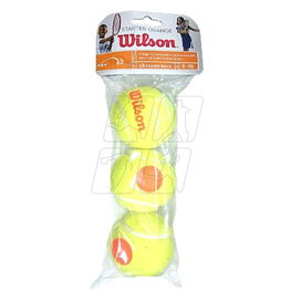 Teniso kamuoliukai vaikams su oranžine žyme Wilson Starter 3 vnt.