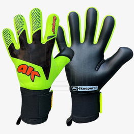 Vartininko pirštinės vaikams žalios su neslystančiu paviršiumi 4keepers