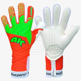 Vartininko pirštinės vaikams oranžinės su lipniu delnu 4keepers