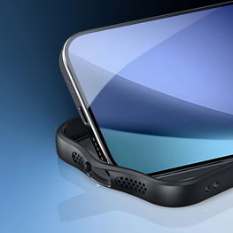 Dėklas telefonui juodas atsparus smūgiams iPhone 17 Aimo