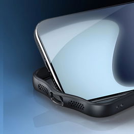 Dėklas telefonui juodas apsauginis iPhone 17 Pro Aimo