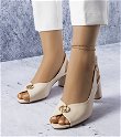 Smėlio spalvos elegantiški sandalai Grimard