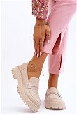 Moteriški batai, odiniai batai Big Star smėlio spalvos