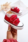 Vaikiški laisvalaikio batai su lipniais užsegimais Raudonos spalvos Bernie