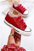 Vaikiški laisvalaikio batai su lipniais užsegimais Raudonos spalvos Bernie
