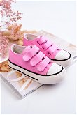 Vaikiški laisvalaikio batai su lipniais užsegimais rožinės spalvos