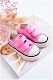 Vaikiški laisvalaikio batai su lipniais užsegimais rožinės spalvos