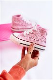 Vaikiški laisvalaikio batai su auliuku rožinės spalvos