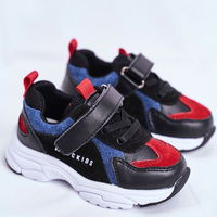 Vaikiški sportiniai batai juodi tamsiai mėlyni ABCKIDS (BSB11158)