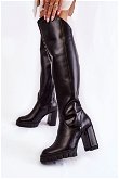 Moteriški odiniai aukštakulniai batai juodi