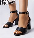 Juodos spalvos Formoso stiletto sandalai