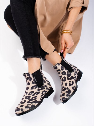 Guminiai batai leopardo rašto spalvos