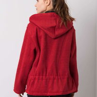 Bordo spalvos paltas