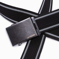 Vyriškas ašutinio diržas - juodas (AMD3170)