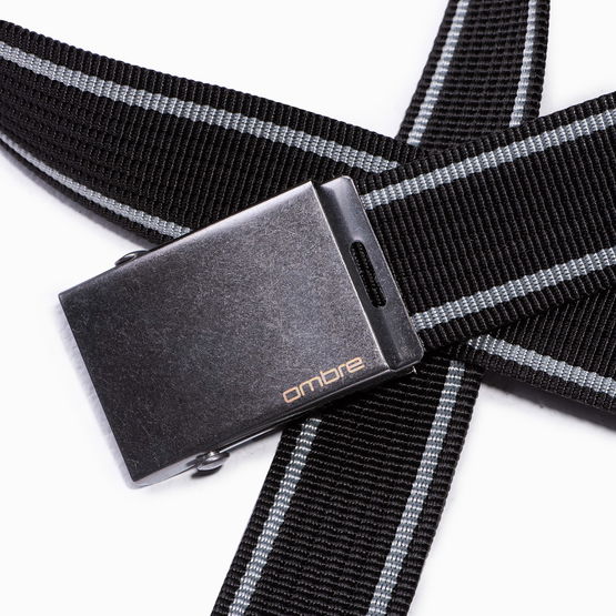 Vyriškas ašutinio diržas - juodas (AMD3170)