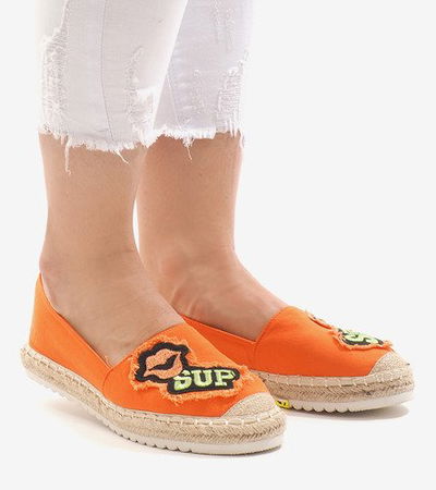 Oranžinės espadrilės