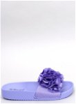 šlepetės su gėlėmis violetinės