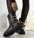 Juodos spalvos puošnūs Basalto batai