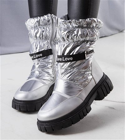 sidabriniai sniego batai