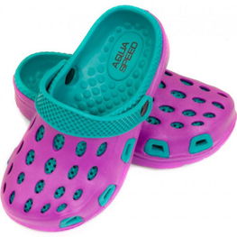 Aqua-speed Silvi JR šlepetės 09 violetinės ir mėlynos spalvos