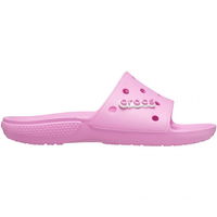 Guminės rožinės moteriškos šlepetės Crocs