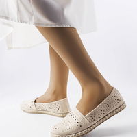 Smėlio spalvos ažūrinės espadrilės (GRM22266)