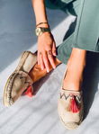 Boho espadrilės kutais