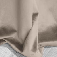 Veliūrinė užuolaida Soft Velvet 140x250 - smėlio spalvos