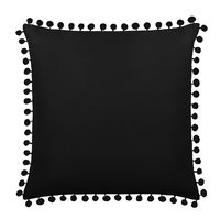 Dekoratyvinis pagalvės užvalkalas Fluffy 45x45 - juodas