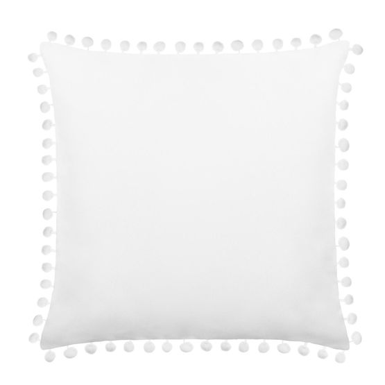 Dekoratyvinis pagalvės užvalkalas Fluffy 45x45 - baltas