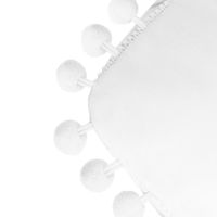 Dekoratyvinis pagalvės užvalkalas Fluffy 45x45 - baltas