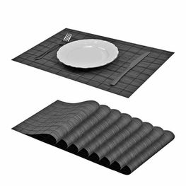 Lungo placemath 30x45 - tamsiai pilka