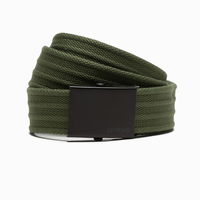 Vyriškas diržas - alyvuogių spalvos (AMD117164)