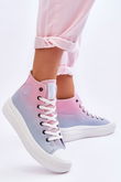 High Platform Sneakers Big Star LL274A191 Pink and Blue BSB25898