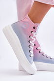 High Platform Sneakers Big Star LL274A191 Pink and Blue BSB25898