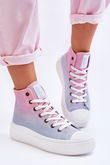 High Platform Sneakers Big Star LL274A191 Pink and Blue BSB25898