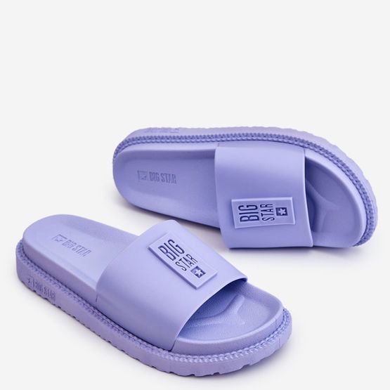 Šlepetės Big Star violetinės spalvos
